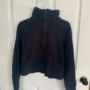 lululemon athletica Black Cropped Sweatshirt